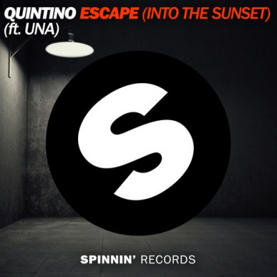 Carátula - Quintino Feat. Una - Escape (Into the Sunset)