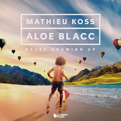 Carátula - Mathieu Koss & Aloe Blacc - Never Growing Up