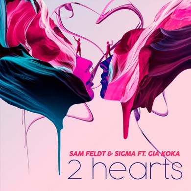 Carátula - Sam Feldt feat. Gia Koka - 2 Hearts