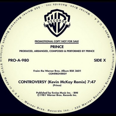 Carátula - Prince - Controversy (Kevin McKay Remix)