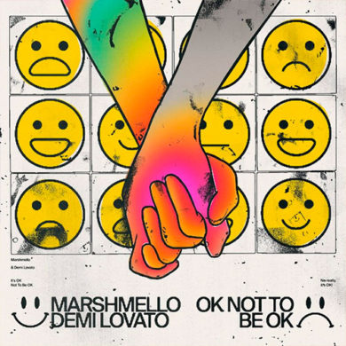 Carátula - Marshmello & Demi Lovato - Ok Not To Be Ok